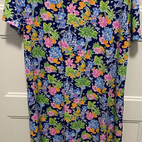 Disney Lilly Pulitzer Cody Navy Dress 2024 Size Large - Picture 3 of 6